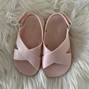 Old Navy | Pink Cross Strap Velcro Buckle Size 5